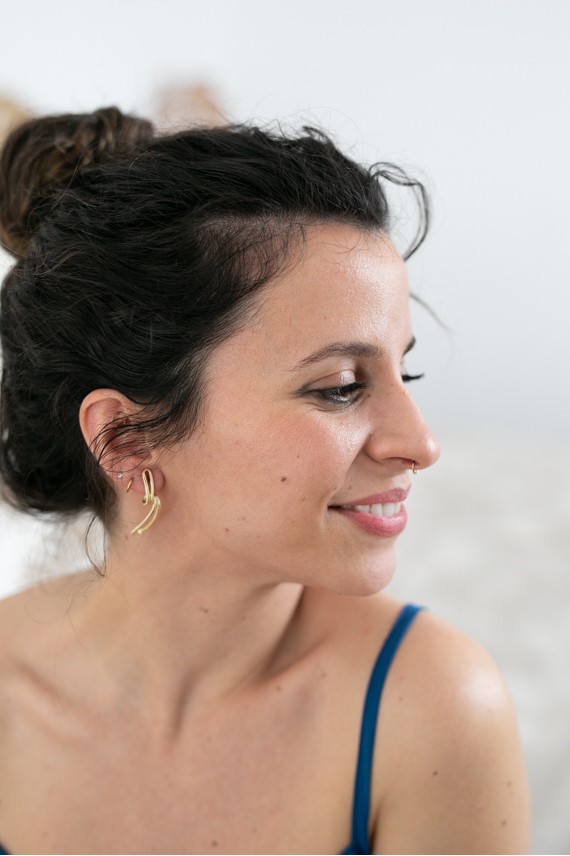 Pendientes plata Nudo imperdible