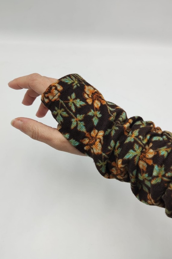 Mitones felpa Flor By Lingam