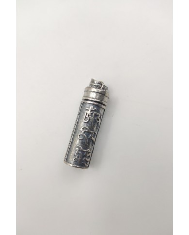 Colgante plata Cofre de deseos Flor