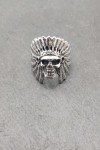 Anillo plata Cráneo Indio