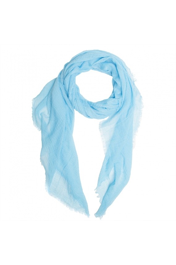 Pañuelo foulard liso unisex gama azules