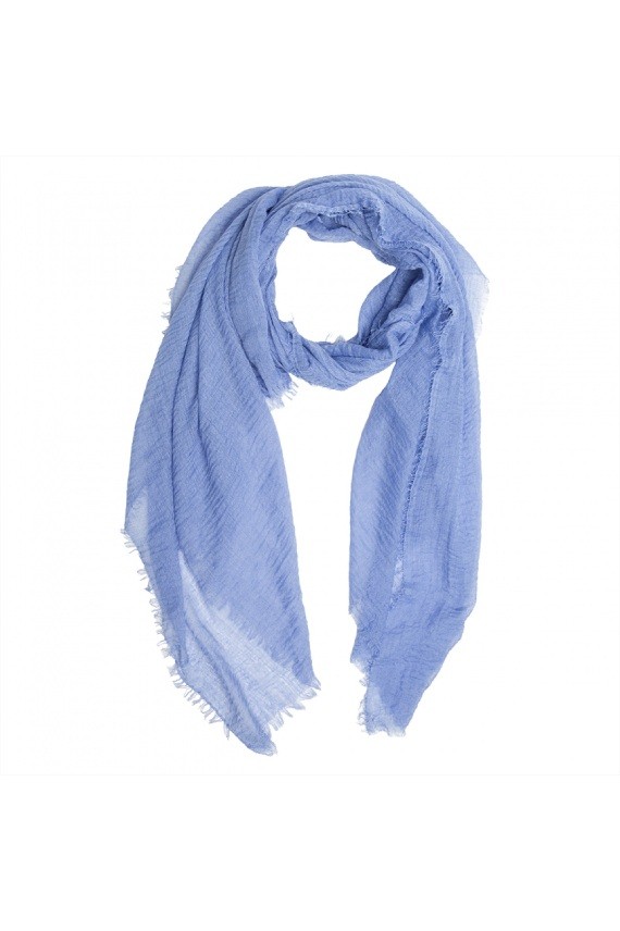 Pañuelo foulard liso unisex gama azules