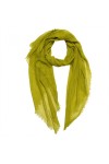 Pañuelo foulard liso unisex amarillo, verde y gris