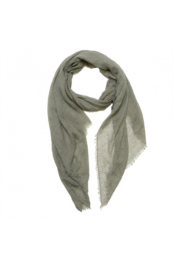 Pañuelo foulard liso unisex amarillo, verde y gris