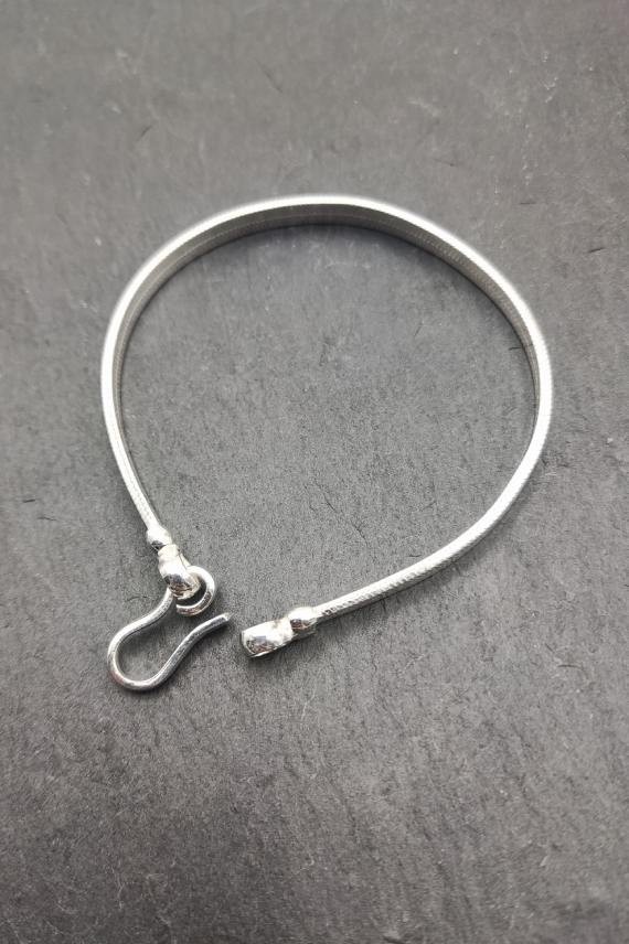 Pulsera Ancha lisa Plata Ramara