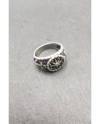 Anillo plata Rosa de los vientos