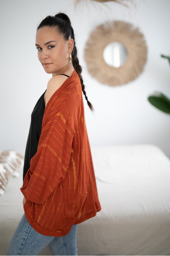 Kimono Bambula Hilo dorado Kimono Bambula Hilo dorado