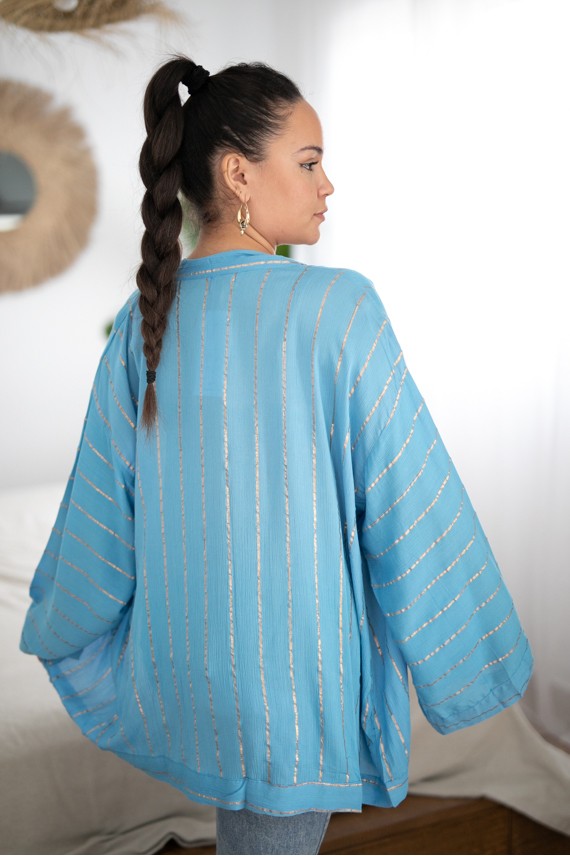 Kimono Bambula Hilo dorado Kimono Bambula Hilo dorado