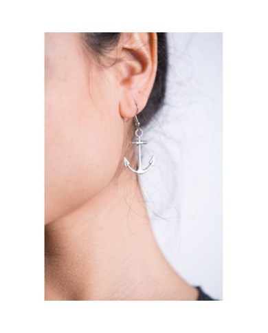 Pendientes Ancla Zamak Plateado Biên Hòa