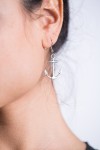 Pendientes Ancla Zamak Plateado Biên Hòa