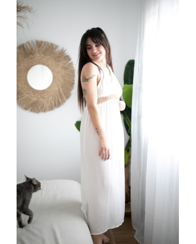Vestido Largo Bambula Natura Cáñamo