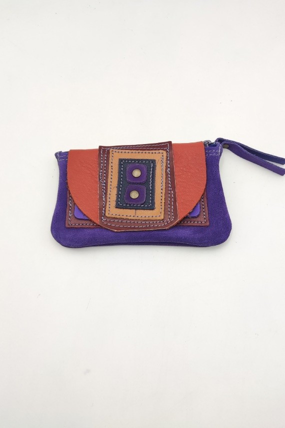 Monedero piel cuadrado Kriss Monedero piel cuadrado Kriss