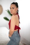 Top Seda Liso Eskorzo Top Seda Liso Eskorzo