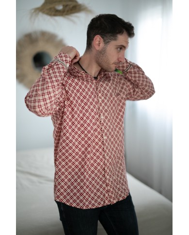 Camisa Manga Larga Block Cotton Padmé Burdeos Camisa Manga Larga Block Cotton Padmé Burdeos