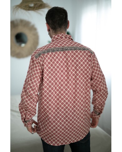 Camisa Manga Larga Block Cotton Padmé Burdeos Camisa Manga Larga Block Cotton Padmé Burdeos