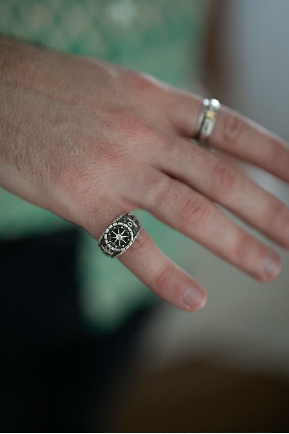 Anillo plata Rosa de los vientos Anillo plata Rosa de los vientos