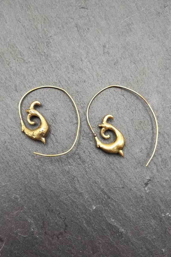 Pendientes espiral Thaikkudam Pendientes espiral Thaikkudam