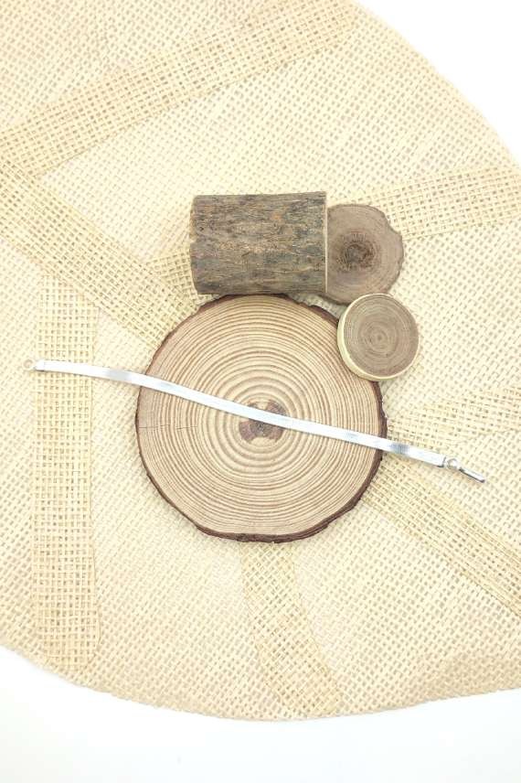 Pulsera Ancha lisa Plata Ramara