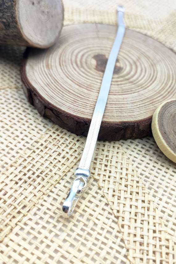 Pulsera Ancha lisa Plata Ramara