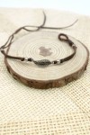 Pulsera Cuero Hoja Zamak Leaf
