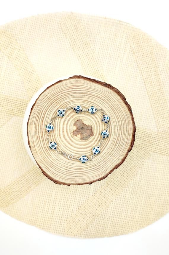 Pulsera Plata Ojos Turcos Pulsera Plata Ojos Turcos