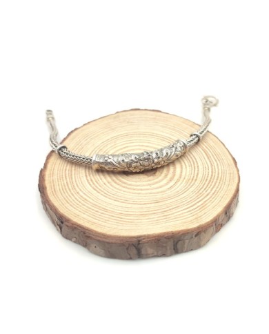 Pulsera Plata trenzada Bali