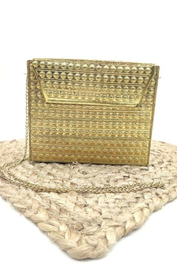 Bolso Latón Nancy Oro