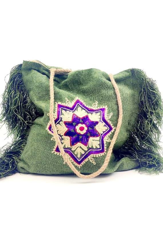 Bolso Rafia Bordado Mandala Bolso Rafia Bordado Mandala