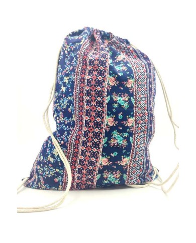 Mochila Saco seda flor marino Mochila Saco seda flor marino