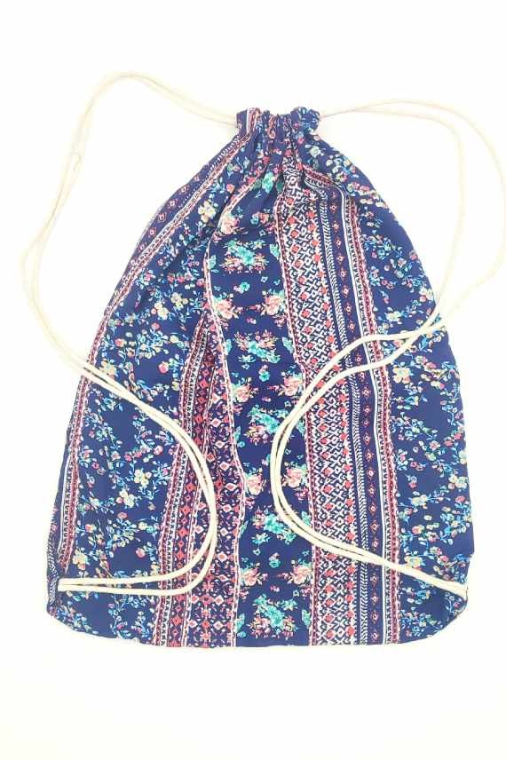 Mochila Saco seda flor marino Mochila Saco seda flor marino