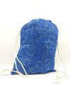 Mochila Saco seda flor azul Mochila Saco seda flor azul