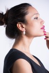 Pendientes Zamak Forma de Hoja Nha Trang