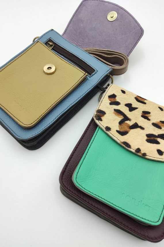 Bolso Aiko Animal Print by Soruka Verde Bolso Aiko Animal Print by Soruka Verde
