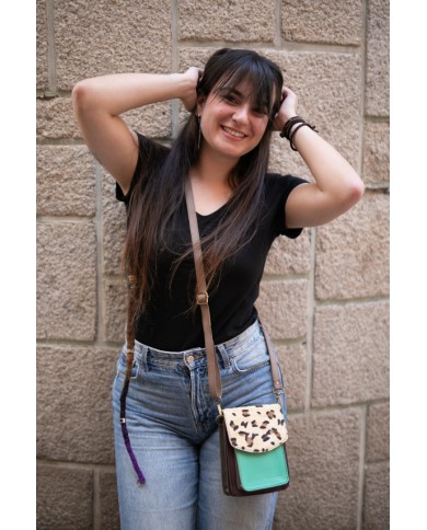 Bolso Aiko Animal Print by Soruka Verde Bolso Aiko Animal Print by Soruka Verde