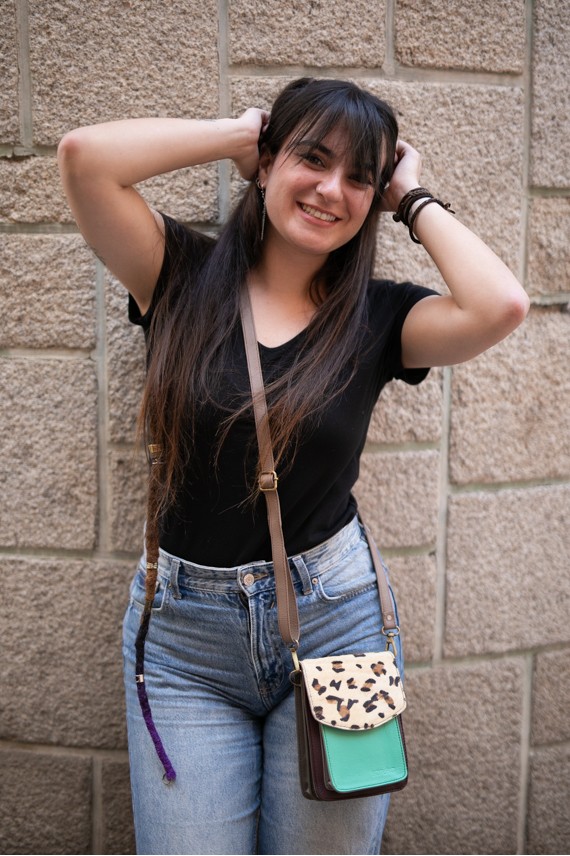 Bolso Aiko Animal Print by Soruka Verde Bolso Aiko Animal Print by Soruka Verde
