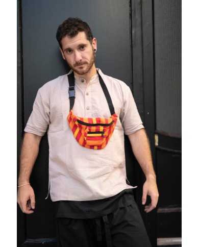 Riñonera tela Nepal multicolores