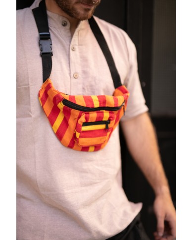 Riñonera tela Nepal multicolores