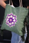 Bolso Rafia Bordado Mandala Bolso Rafia Bordado Mandala