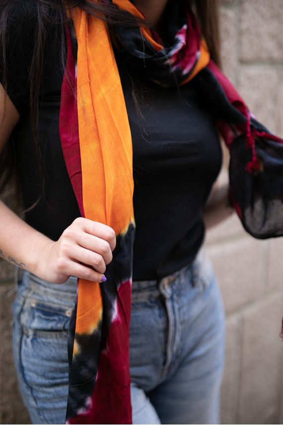 Pañuelo Foulard Rayón Tie Dye Copacabana