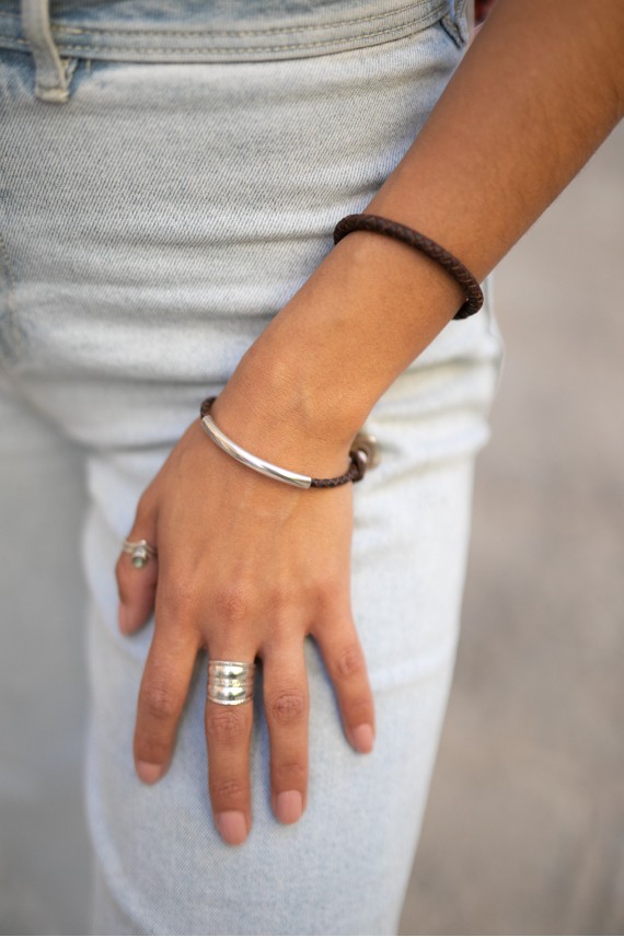 Pulsera Cuero Sauron