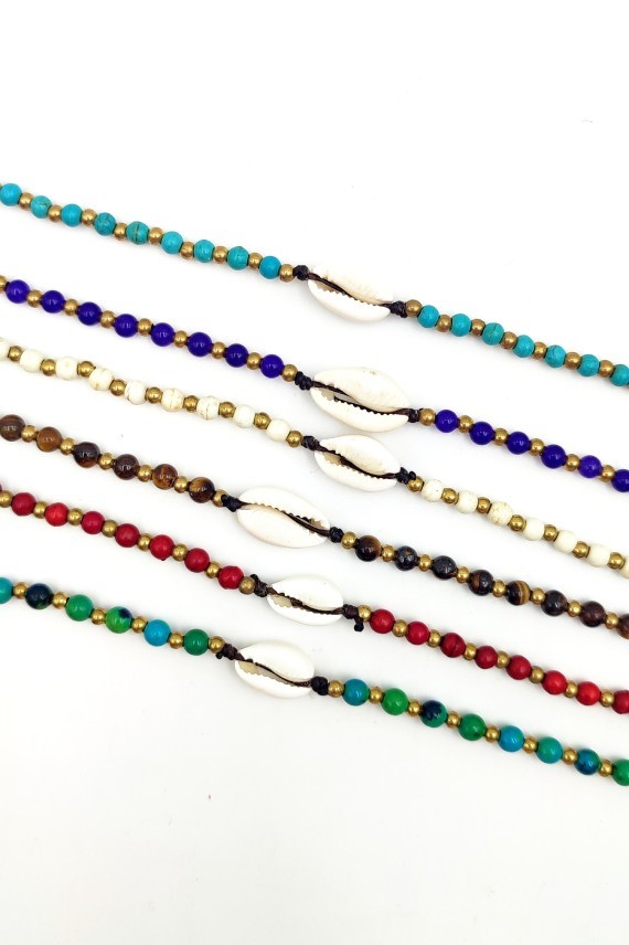 Tobillera Macramé Cauri Tobillera Macramé Cauri