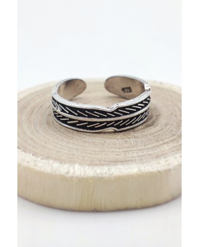 Anillo midi plata Laurel