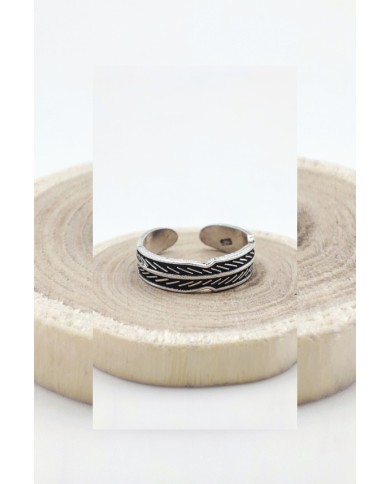 Anillo midi plata Laurel