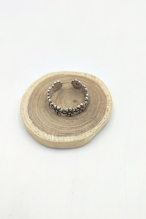 Anillo midi Margaritas plata