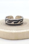 Anillo midi Olas plata