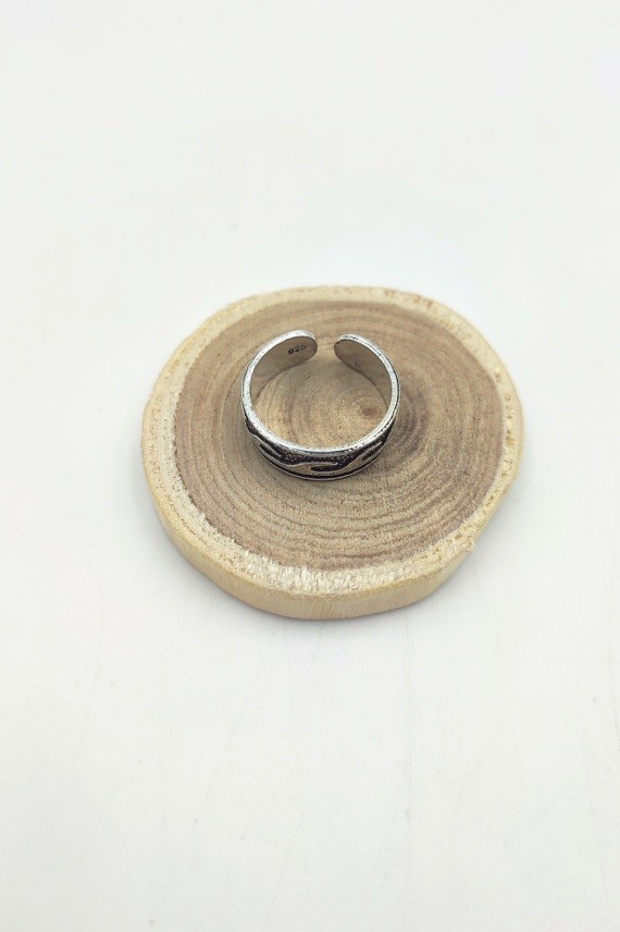 Anillo midi Olas plata