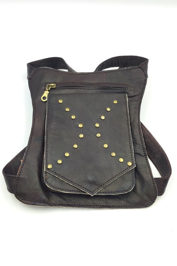 Riñonera piel motera Motorhead