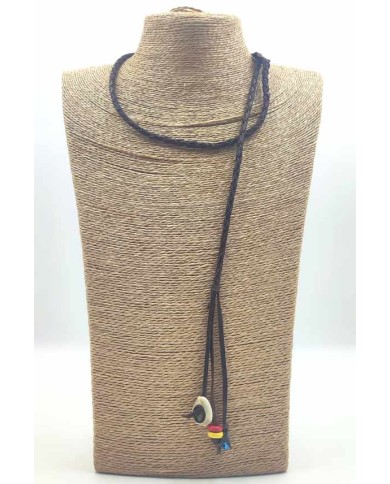 Collar cuero trenza Piojillo