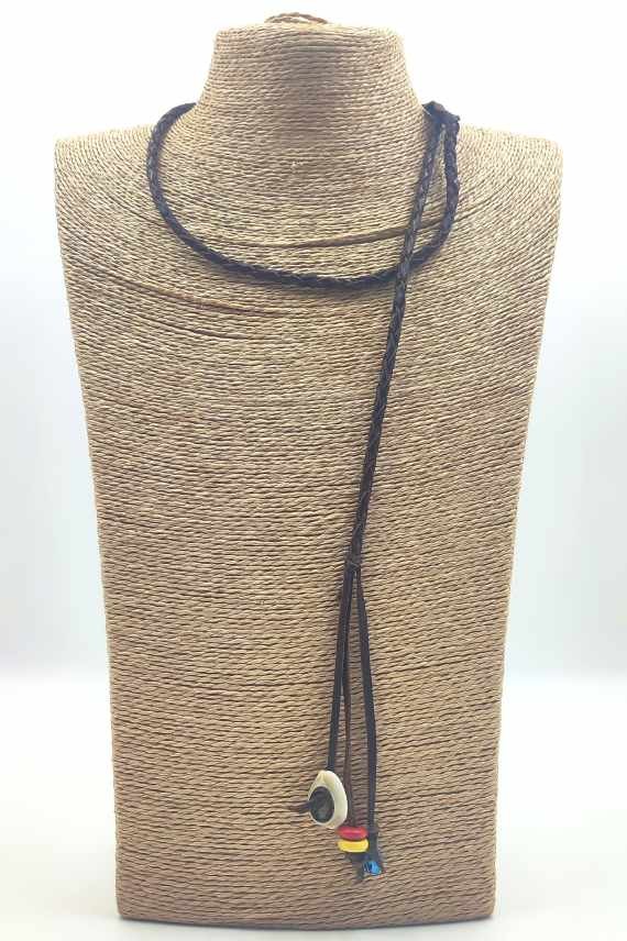 Collar cuero trenza Piojillo