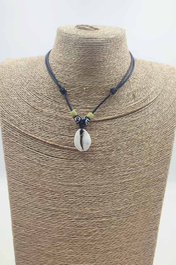 Collar Cauri cuero Vaivai